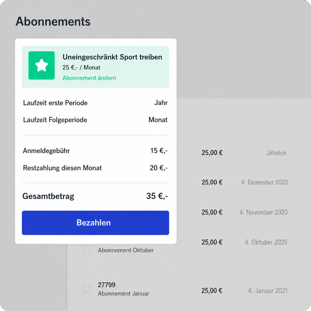 Abos und Rabatte in GetGrib verwalten
